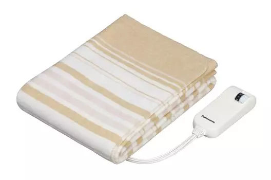 Panasonic Electric Blanket Single 140 x 80cm Washable with Room Temperature Sensor Beige DB-U12T-C