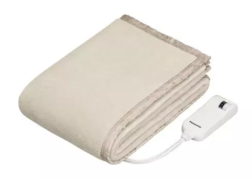 Panasonic Electric Blanket Single 160 x 85cm Washable with Room Temperature Sensor Beige DB-UM4LS-C