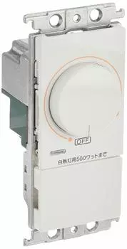 Panasonic Embedded Dimmer Switch B 500W Rotary Type White AC100V 500W WT57515WK for Incandescent Lights