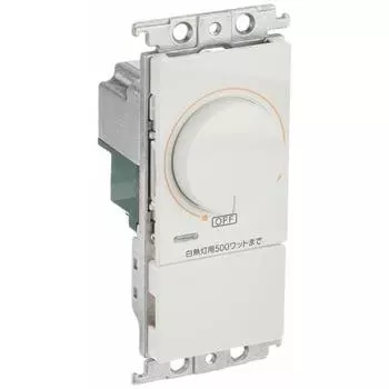 Panasonic Embedded Dimmer Switch B 500W Rotary Type for Incandescent Lights White AC100V 500W WT57515WK