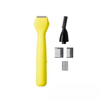 panasonic first multi shaver Shaver for eyebrows, beards, and body waterproof Bath available battery operated yellow ER-GZ50-Y