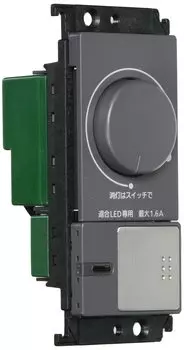Panasonic Glacier Series Square LED Embedded Dimmer Switch C Firefly Switch C Compatible LED Only Rotary Type with Lower Limit Illuminance Setting