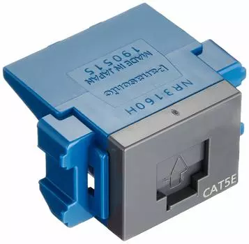 Panasonic Guts Series CAT5E Модульный встраиваемый серый NR3160H