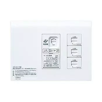 Panasonic LAN Panel Open Net Optical Outlet CAT6 Minimal Ordinance Совместимый Тип Белый WTF35866W Для дома 4-местный Полуогнестойкий