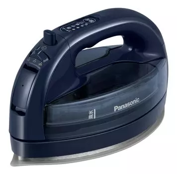 Panasonic Latest Model Panasonic Cordless Steam W Head Iron Ceramic Coat Disinfecting Dark Blue Karuru [2023 Cordless] NI-WL508-A