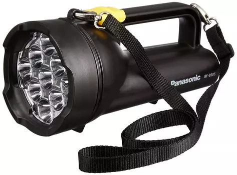 Светодиодный фонарик Panasonic с широкой мощностью, сильный свет с сухой батареей Evolta NEO BF-BS05N-K чёрный