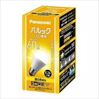 Panasonic LED light base diameter equivalent to 60 warm white equivalent general light wide light distribution type that illuminates a wide compatible