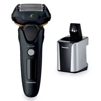 PanaSonic Men S Shaver Ram daSh Linear Scrubber With 5 bladeS BlacK eS Nlv98 K