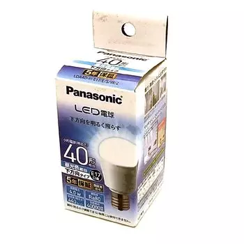 Panasonic Mini Krypton LED Light Base Diameter Equivalent to 40W Light Daylight Equivalent Small Light Downward 1 Compatible with Sealed Appliances
