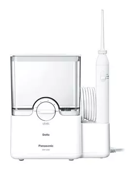 Panasonic Оральный ирригатор Струйный очиститель Doltz Jet Water Flow Большая емкость Стационарная модель Белый EW-DJ64-W