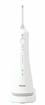 Panasonic Оральный ирригатор Струйный очиститель Doltz Беспроводной IPX7 Водонепроницаемый Ультразвуковой поток воды Регулировка 5 уровней Белый EW-DJ52-W белый