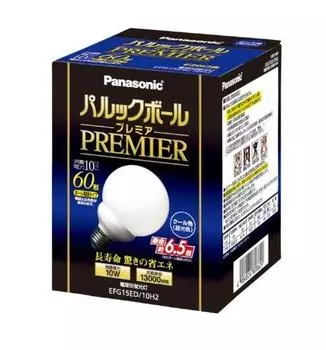 Panasonic Palook Ball Premier G15 Type Cool Color Bulb 60 Type Base Diameter 26mm 730 lm EFG15ED10H2