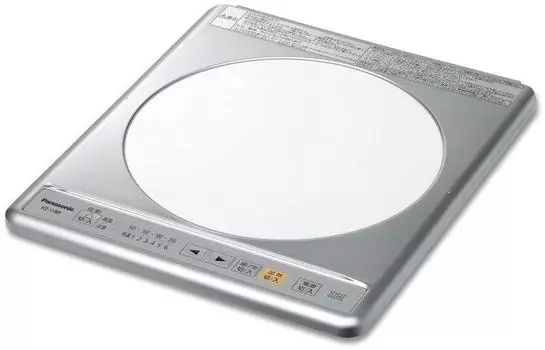 Panasonic Panasonic IH варочная панель кухонная плита 1 конфорка IH тип встраиваемая KZ-11BP серебряный