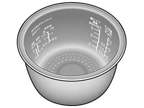 Panasonic Panasonic Паровая рисоварка с переменным давлением IH Jar Чашки Внутренняя кастрюля и 5.5 ARE50-H04