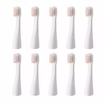 Panasonic Pocket Sonic vibration toothbrush replacement brush 10 pieces Recommended body color [Doltz Doltz] EW-DS11 EW0957-W-5SET S/D/P/R