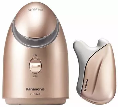 Panasonic Подарочный набор Парогенератор Nano Care Массажер для лица Согревающий стакан Золото & EH-SA4PCM-GN