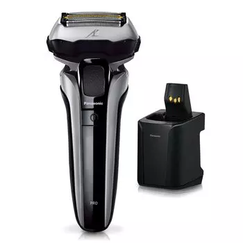 Panasonic Ram Dash PRO Shaver 5 лезвий Полностью автоматическая чистка зарядное устройство Может бриться даже во время зарядки Серебряный мужской ES-LV7J-S серебряный