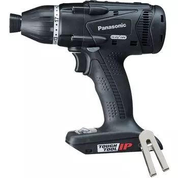 Panasonic Rechargeable Driver Body Only Battery Sold Separately Dual Drill Driver IP56 Black Multi-Impact Pack/Charger/Case (14.4V/18V Compatible)
