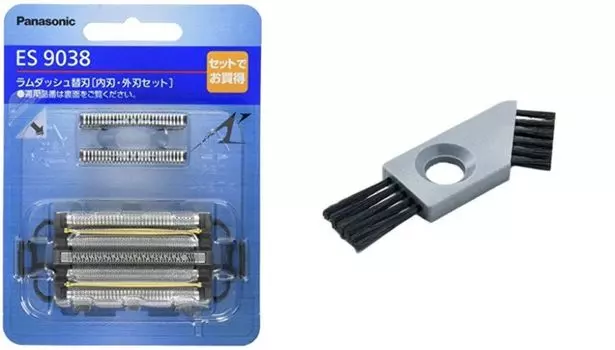 Panasonic Replacement Blade for Shaver Set Blade ES9038 Genuine Shaver Cleaning Brush Included Portable Disinfecting [Set] Men s + + Wet…