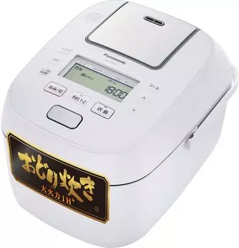 Panasonic Rice Cooker Cups Large Firepower Odori Cooker Steam Full Heat Generation 6 Stage IH Type White 5.5 & SR-STS101-W