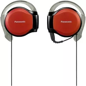Panasonic Rp Hsw50 R Clip Headphones Red