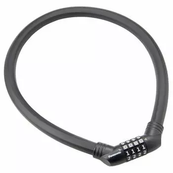 Panasonic SAJ082 My Set Wire Lock Bicycle черный Длина 70 см x Толщина 16 мм чёрный