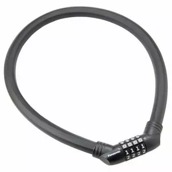 Panasonic SAJ082 My Set Wire Lock Bicycle Black Length 70cm x Thickness 16mm