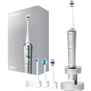 Panasonic [Выпущено в 2023 году] Зубная щетка Panasonic Sonic Vibration Dolts, высококачественная модель W, звуковая волна, вибрация, сверхтонкая щетина, точечная полировка