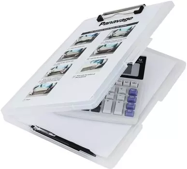 Panavage Clipboard Folder A4 File Board Binder Conference Pad Translucent Landscape -