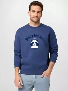 Panda осень зима мужская круглая горловина толстовка мужская повседневная с длинным рукавом пуловеры большой размер M