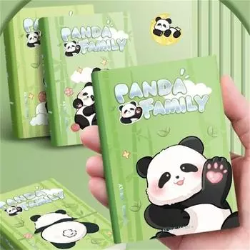 Panda Family Pocket Book A7 Notebook Мини-блокнот Твердый переплет Справочник Студент Чистый черновик Блокнот