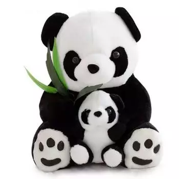 Panda Large 38cm Teddy Bear Cuddly Plush Stuffed Animal Soft Toy Kids Xmas Gift Panda,22cm