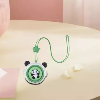 Panda Персональный Вентилятор Простой в Использовании Портативный Для Настольного Стола В Помещении На Открытом Воздухе 7.3cmx5.4cmx7.3cm