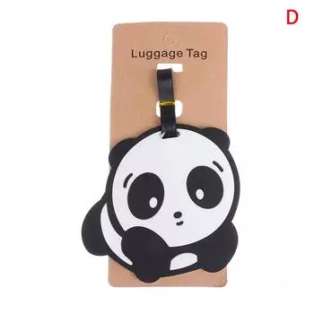 Panda Посадочный талон Чемодан Багажные бирки Дизайн Идентификатор Этикетка Адрес бирки E