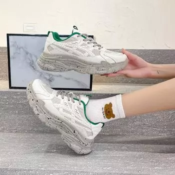 Обувь Panda Shoes Детская женская обувь Повседневная нескользящая обувь для пап на дышащей платформе Женская обувь для пап 35