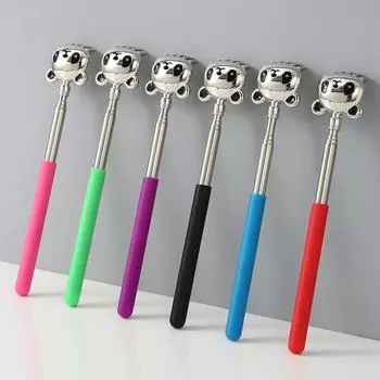 Panda Six Зубы Нержавеющая сталь Чесалка для спины Телескопический Массажер для снятия зуда в спине Портативный для пожилых людей Бытовая красный