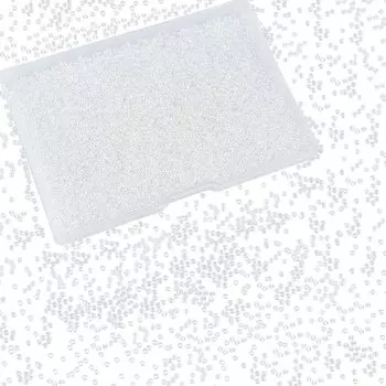 PandaHall Около 6000 круглых бусинок диаметром 2 мм, аксессуар для нанизывания, стеклянные, ручная работа, ручная работа, прозрачный цвет, штук в коробке 11/0