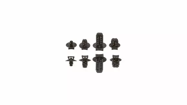 Panduit PUM-049-C30 Крепление для елки, нейлон 6.6, диапазон диаметров отверстий в панели 0,18–0,19 дюйма, черное (Упаковка 100 шт.)