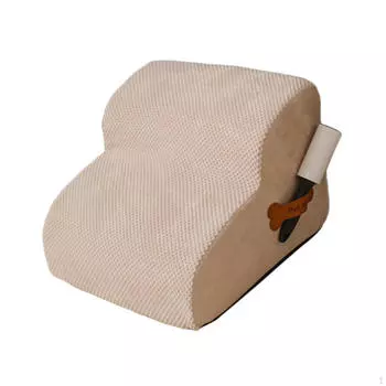 Пандус для лестницы для собак с 2 ступеньками и моющимся чехлом для высокой кровати, мягкого дивана для домашних животных, щенка