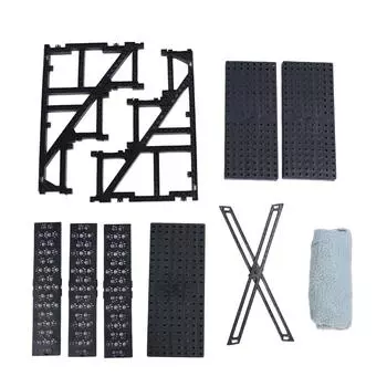 Пандус для собак, ступеньки, легко собрать, противоскользящие, прочные, фрикционные, пластиковые, мягкие, переносные, для кроватей серый