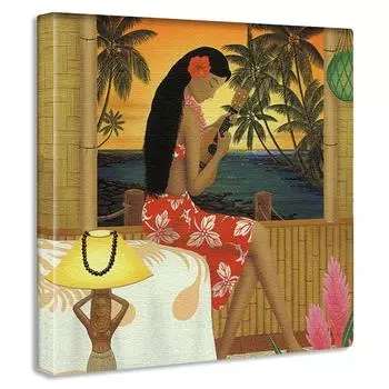 Панель для плаката Art Deli HILO KUME 57 см x 57 см HILO KUME Сделано в Японии Легкая ткань Гавайи Гавайский hrk-0003-L