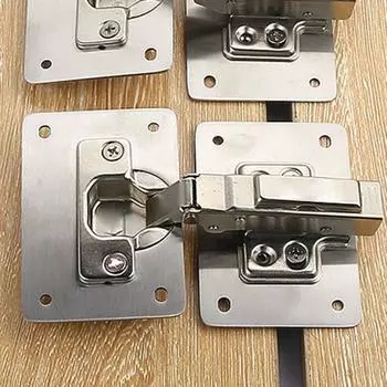 Панель для ремонта шарниров Стабильная высокопрочная фурнитура шкафа Устойчивая к ржавчине пластина для ремонта шарниров 2