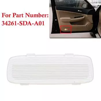 Панель двери автомобиля, любезный свет, лампа, прозрачная крышка объектива, АБС-пластик, подходит для Honda Accord 2008-2013