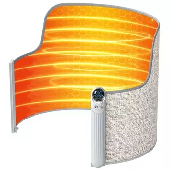 Panel Heater Overheat Protection Heater Fall Off Desk Heater Far Infrared Desk Heater 3 Level Temperature Adjustment Foldable Office Under Desk Foot