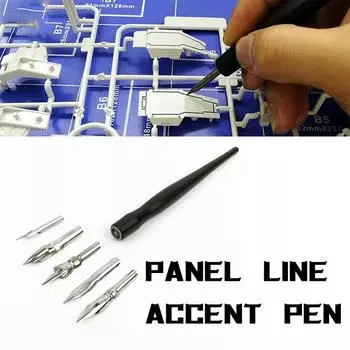 Panel Line Accent Pen Assembly Model Tool Avoid Scrubbing Infiltration Line DIY Hobby Tool чёрный