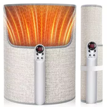 Панельный обогреватель для ног под столом Новейший обогреватель для ног 5 уровней регулировки температуры Автоматический таймер выключения Защита от перегрева Защита от падения Энергия