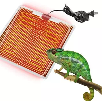 Панельный обогреватель Mosasa Reptile Heater Mat Отопление Разведение амфибий Мелкие животные Сохранение тепла Простая установка Долговечность Регулировка температуры