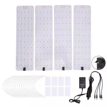Панельный светильник для растений 12 В, 600 бусин, 6 уровней яркости, функция памяти и таймера, светодиодный светильник для выключения US Plug