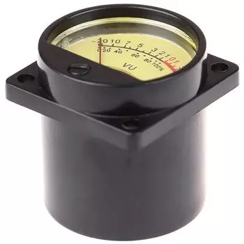 Панельный Vu-метр, 1 шт., 6-12 В, лампа с теплой подсветкой, измеритель уровня звука для записи, амперметр