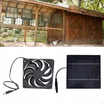 Панельный вентилятор на солнечной энергии мощностью 10 Вт, легкие экономичные вентиляторы для навесов